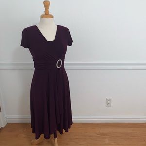 Purple A-line Dress